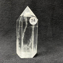 Load image into Gallery viewer, Natural Clear Quartz Reiki Tower Hexagonal Wand White Crystal Tower Energy Spiritual Healing Home Decor Gift