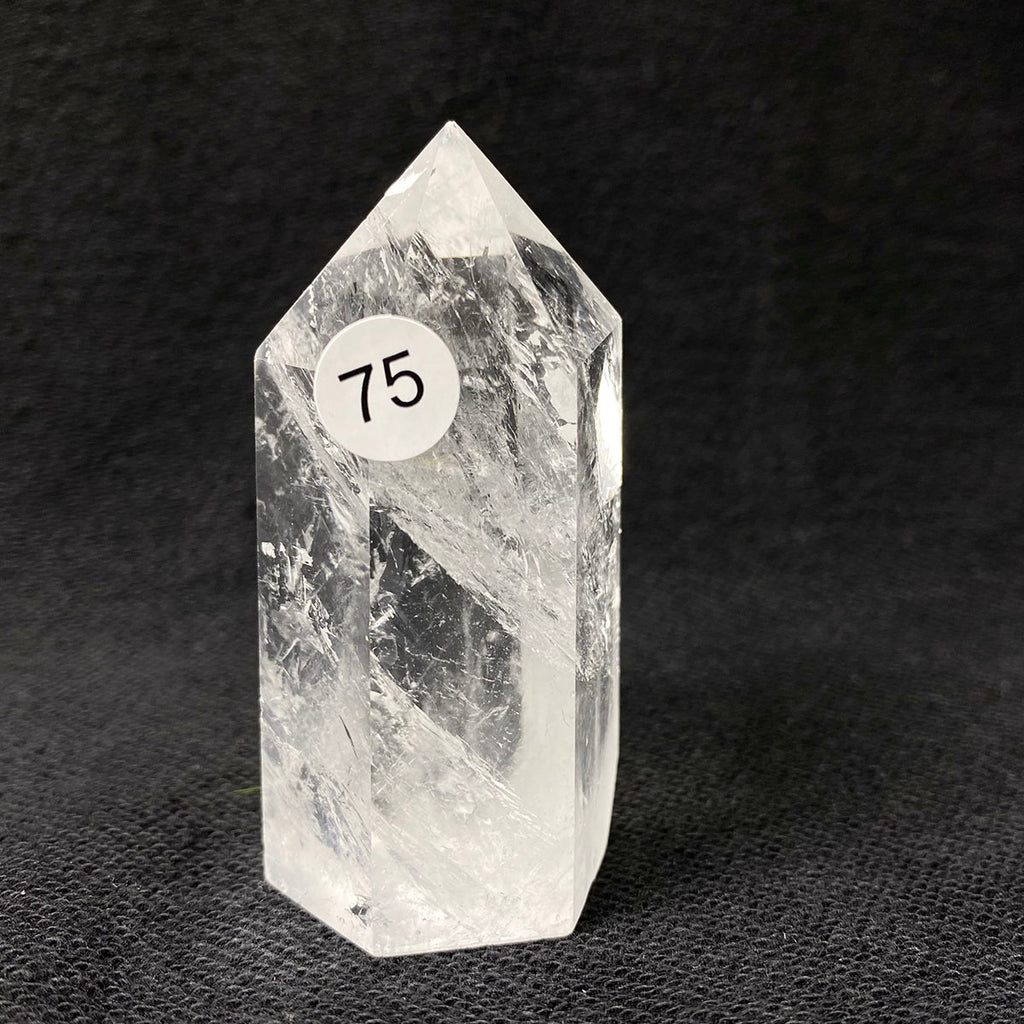 Natural Clear Quartz Reiki Tower Hexagonal Wand White Crystal Tower Energy Spiritual Healing Home Decor Gift