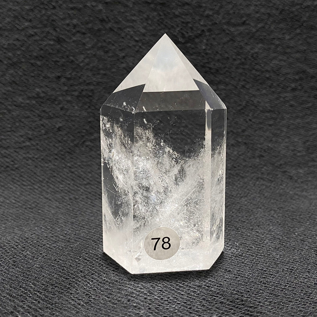 Natural Clear Quartz Reiki Tower Hexagonal Wand White Crystal Tower Energy Spiritual Healing Home Decor Gift