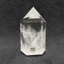 Load image into Gallery viewer, Natural Clear Quartz Reiki Tower Hexagonal Wand White Crystal Tower Energy Spiritual Healing Home Decor Gift