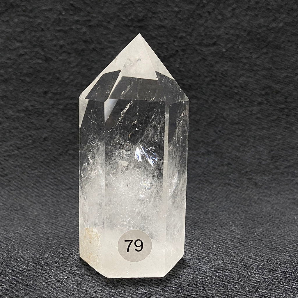 Natural Clear Quartz Reiki Tower Hexagonal Wand White Crystal Tower Energy Spiritual Healing Home Decor Gift