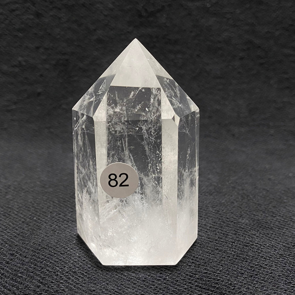 Natural Clear Quartz Reiki Tower Hexagonal Wand White Crystal Tower Energy Spiritual Healing Home Decor Gift