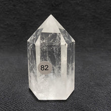 Load image into Gallery viewer, Natural Clear Quartz Reiki Tower Hexagonal Wand White Crystal Tower Energy Spiritual Healing Home Decor Gift