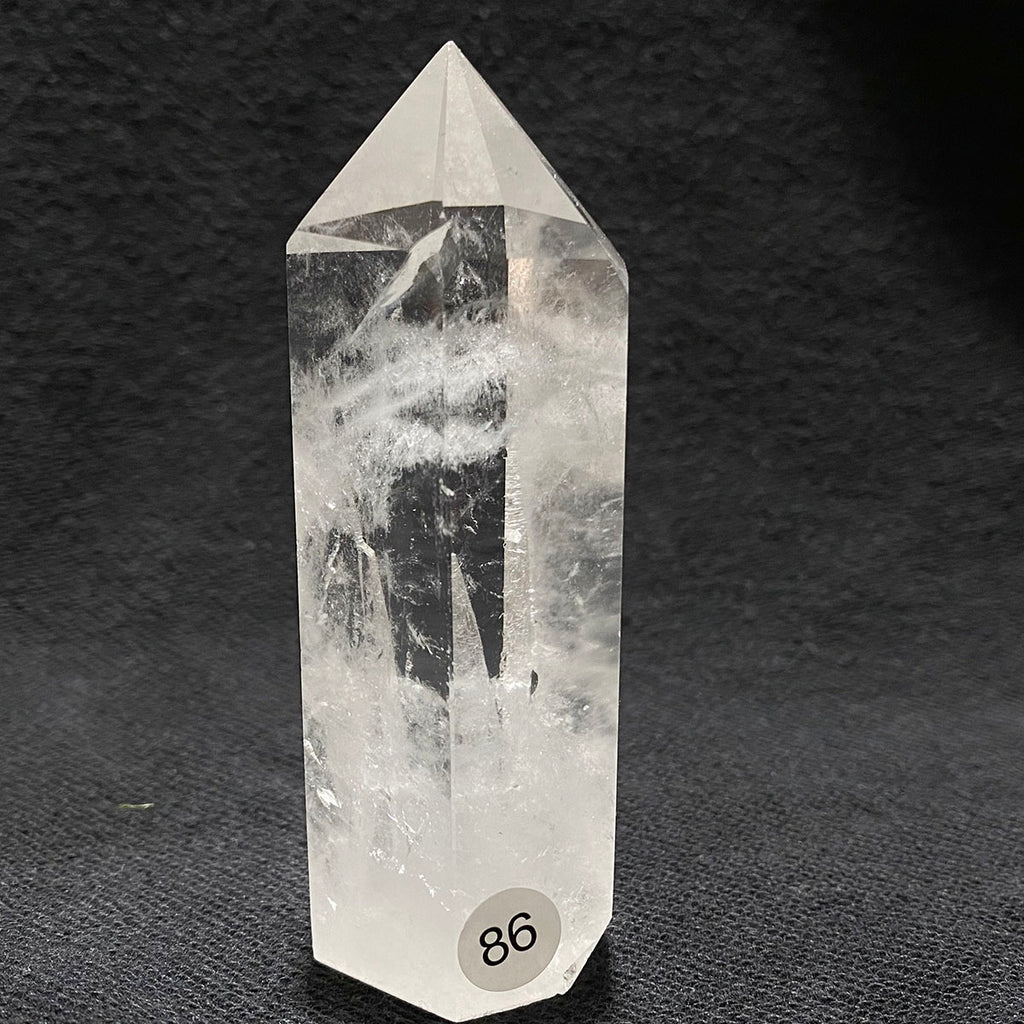 Natural Clear Quartz Reiki Tower Hexagonal Wand White Crystal Tower Energy Spiritual Healing Home Decor Gift