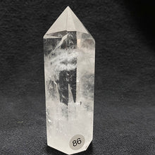 Load image into Gallery viewer, Natural Clear Quartz Reiki Tower Hexagonal Wand White Crystal Tower Energy Spiritual Healing Home Decor Gift