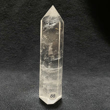 Load image into Gallery viewer, Natural Clear Quartz Reiki Tower Hexagonal Wand White Crystal Tower Energy Spiritual Healing Home Decor Gift