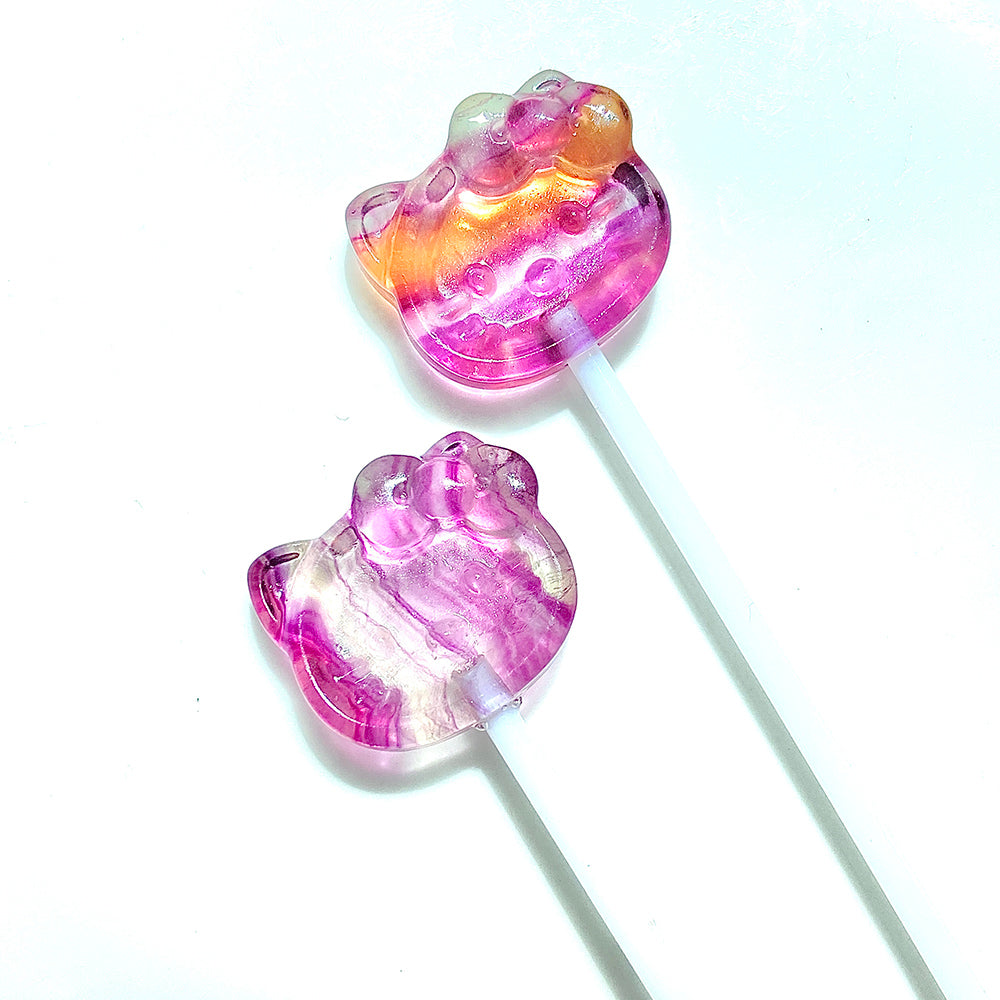 New Fluorite Lollipop Natural Crystal Stone Candy