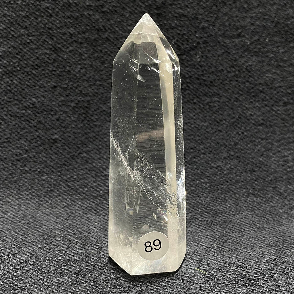 Natural Clear Quartz Reiki Tower Hexagonal Wand White Crystal Tower Energy Spiritual Healing Home Decor Gift