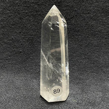 Load image into Gallery viewer, Natural Clear Quartz Reiki Tower Hexagonal Wand White Crystal Tower Energy Spiritual Healing Home Decor Gift