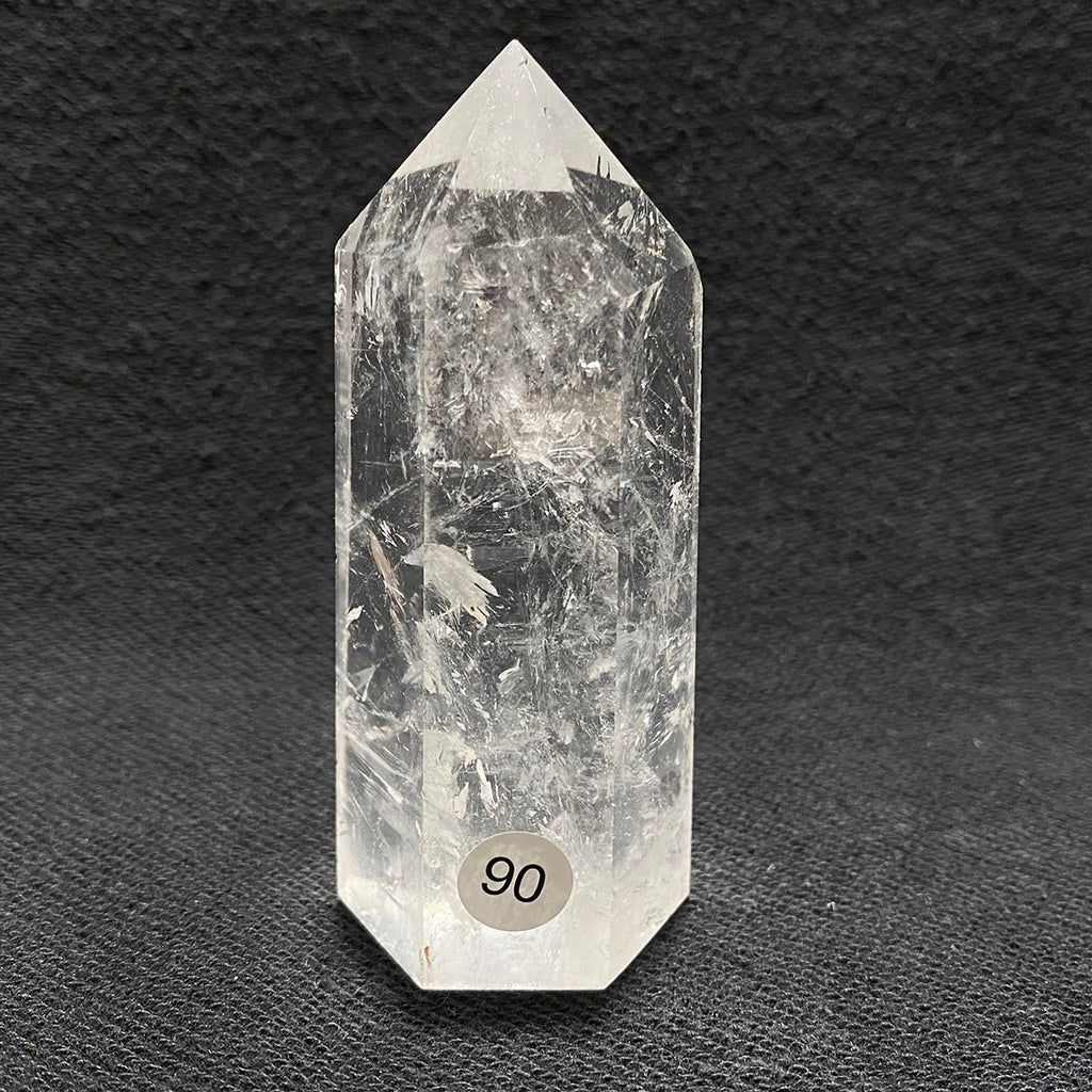 Natural Clear Quartz Reiki Tower Hexagonal Wand White Crystal Tower Energy Spiritual Healing Home Decor Gift