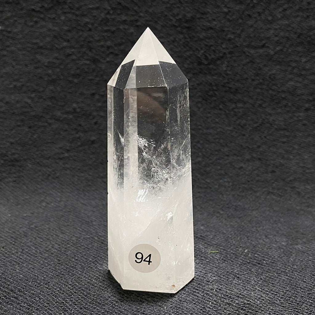 Natural Clear Quartz Reiki Tower Hexagonal Wand White Crystal Tower Energy Spiritual Healing Home Decor Gift