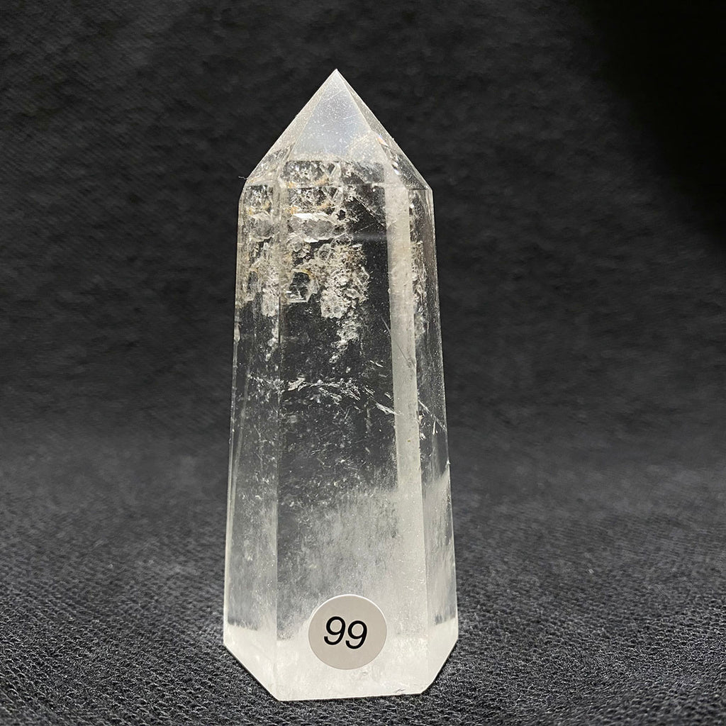 Natural Clear Quartz Reiki Tower Hexagonal Wand White Crystal Tower Energy Spiritual Healing Home Decor Gift