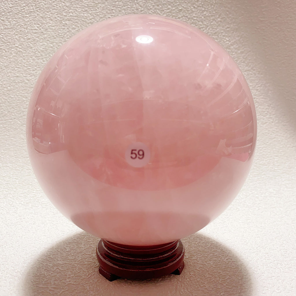 Natural Pink Rose Quartz   Sphere