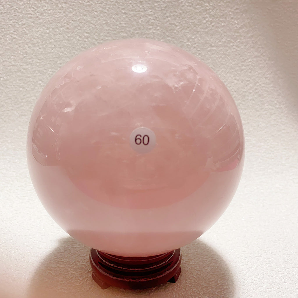 Natural Pink Rose Quartz  Ball Polished  Sphere Ball Reiki Healing Room Decor Crystal Crafts Stone Gift