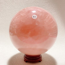 Load image into Gallery viewer, Natural Pink Rose Quartz  Ball Polished  Sphere Ball Reiki Healing Room Decor Crystal Crafts Stone Gift