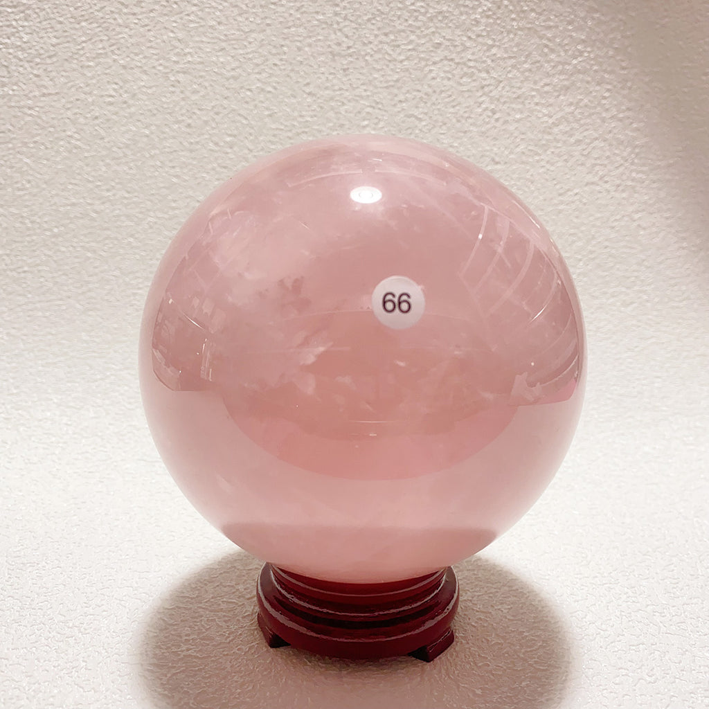 Natural Pink Rose Quartz   Sphere