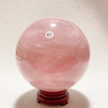 Load image into Gallery viewer, Natural Pink Rose Quartz   Sphere