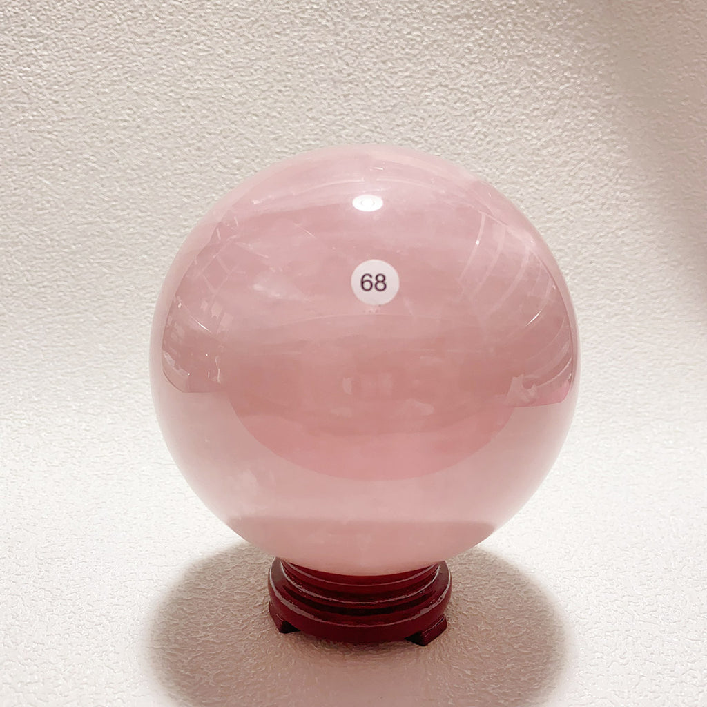 Natural Pink Rose Quartz   Sphere