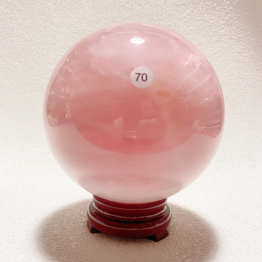 Natural Pink Rose Quartz  Ball Polished  Sphere Ball Reiki Healing Room Decor Crystal Crafts Stone Gift