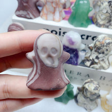 Load image into Gallery viewer, Natural Halloween Home Decoration Reiki Energy Healing Crystal Carving Ghost Holiday Gift