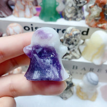 Load image into Gallery viewer, Natural Halloween Home Decoration Reiki Energy Healing Crystal Carving Ghost Holiday Gift