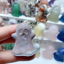 Load image into Gallery viewer, Natural Halloween Home Decoration Reiki Energy Healing Crystal Carving Ghost Holiday Gift