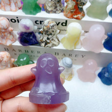 Load image into Gallery viewer, Natural Halloween Home Decoration Reiki Energy Healing Crystal Carving Ghost Holiday Gift