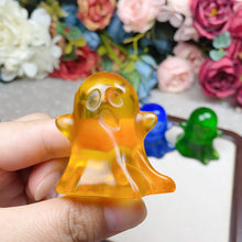 Load image into Gallery viewer, Blue Opal And Green Opal And Yellow Opal Hand Carved Crafts Halloween Home Decoration Ghost Skeletons Gift