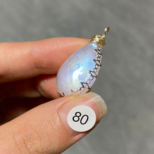 Load image into Gallery viewer, DIY Necklace High Quality Blue Moonstone Water Drop Shape Pendant Double Flash Crystals Stone Decoration