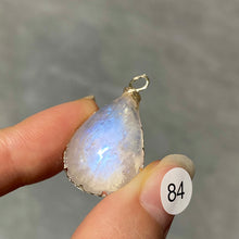 Load image into Gallery viewer, DIY Necklace High Quality Blue Moonstone Water Drop Shape Pendant Double Flash Crystals Stone Decoration