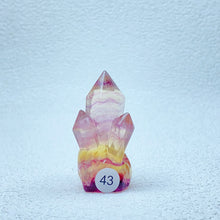 Load image into Gallery viewer, Natural Rainbow  Fluorite Carving  Crystal  Clusters Tower Points