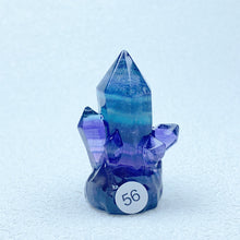 Load image into Gallery viewer, Natural Rainbow  Fluorite Carving  Crystal  Clusters Tower Points