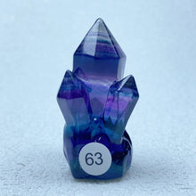 Load image into Gallery viewer, Natural Rainbow  Fluorite Carving  Crystal  Clusters Tower Points