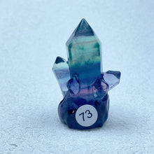 Load image into Gallery viewer, Natural Rainbow  Fluorite Carving  Crystal  Clusters Tower Points