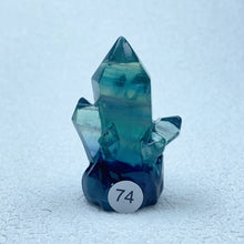 Load image into Gallery viewer, Natural Rainbow  Fluorite Carving  Crystal  Clusters Tower Points