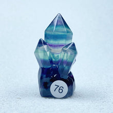 Load image into Gallery viewer, Natural Rainbow  Fluorite Carving  Crystal  Clusters Tower Points