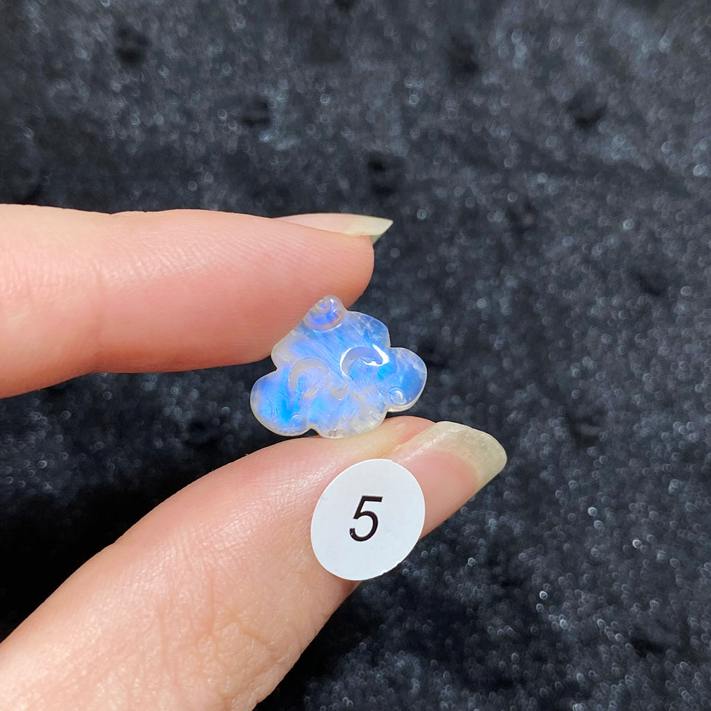 Natural High Quality Crystal Moonstone Smiley Cloud