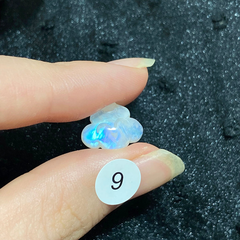 Natural High Quality Crystal Moonstone Smiley Cloud