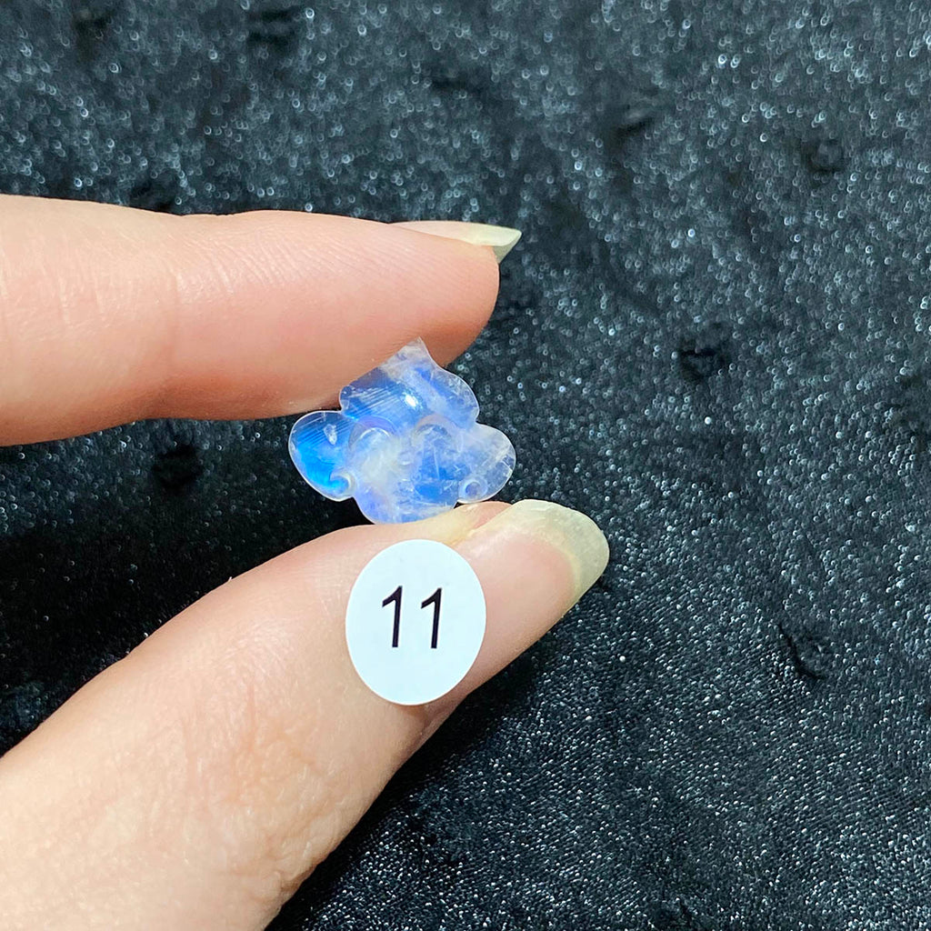 Natural High Quality Crystal Moonstone Smiley Cloud