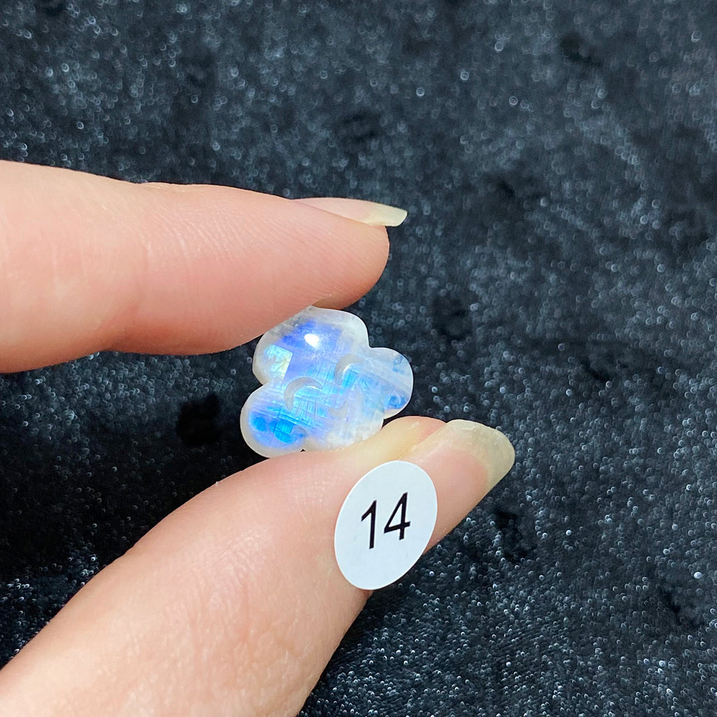 Natural High Quality Crystal Moonstone Smiley Cloud