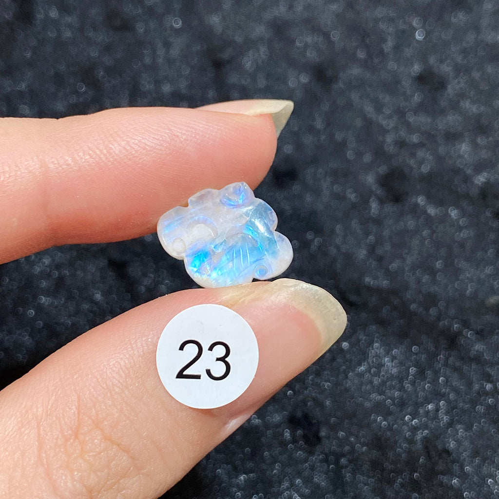 Natural High Quality Crystal Moonstone Smiley Cloud