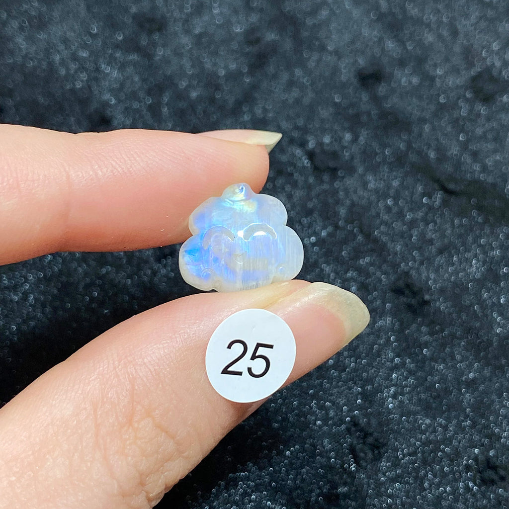 Natural High Quality Crystal Moonstone Smiley Cloud