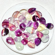 Load image into Gallery viewer, Natural Rainbow Fluorite Crystal Moon &amp; Heart &amp; Water Drop