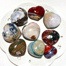 Load image into Gallery viewer, Natural Ocean Jasper Crystal Heart