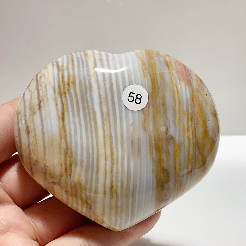 Natural Ocean Jasper Crystal Heart