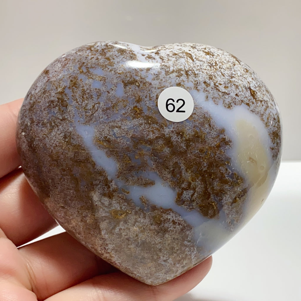 Natural Ocean Jasper Crystal Heart