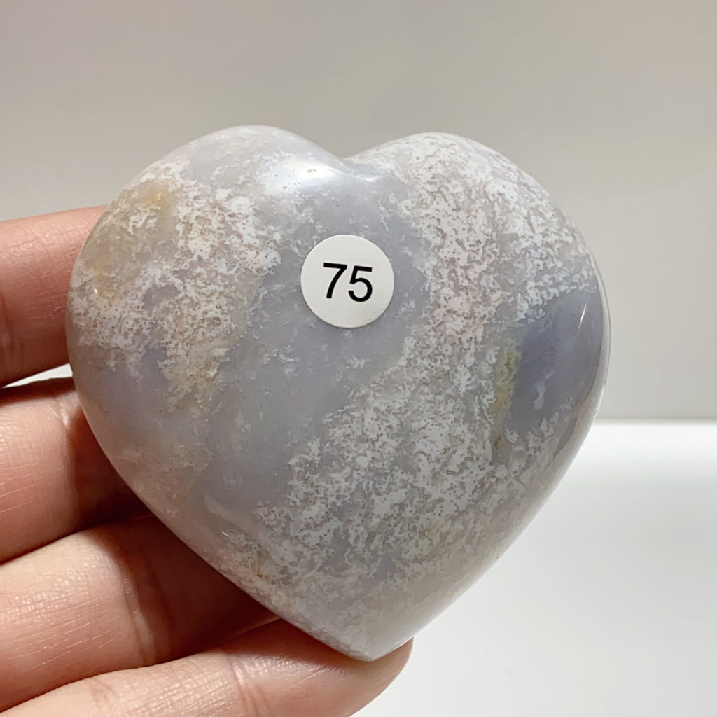 Natural Ocean Jasper Crystal Heart