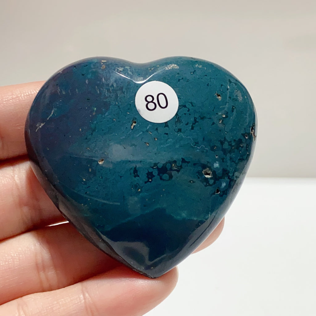 Natural Ocean Jasper Crystal Heart