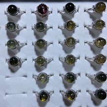 Load image into Gallery viewer, Different Materials Crystal Adjustable Rings $10/10PCS