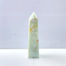 Load image into Gallery viewer, Caribbean Calcite Tower Crystal Energy Point Blue Quartz Healing Stone For Decoration